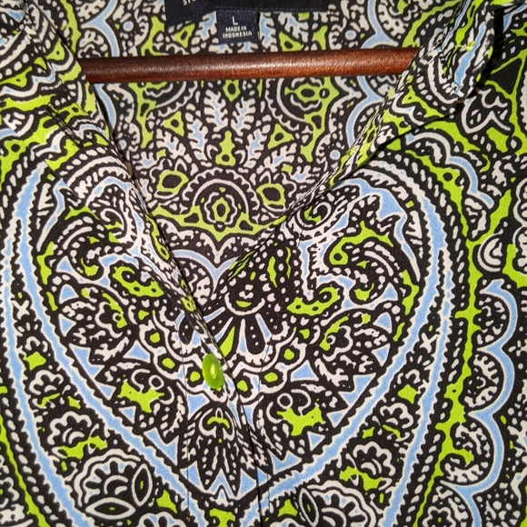 Fun printed Jones New York button down shirt - Picture 4 of 5